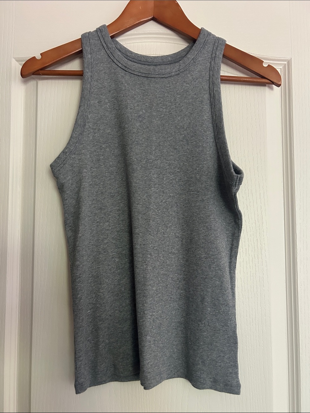 a new day Heather Gray Ribbed Crewneck Tank
